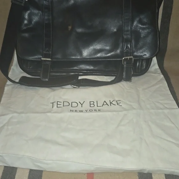 Vintage El Portal Black  Leather Breifcase Messenger Bag - Picture 11 of 11